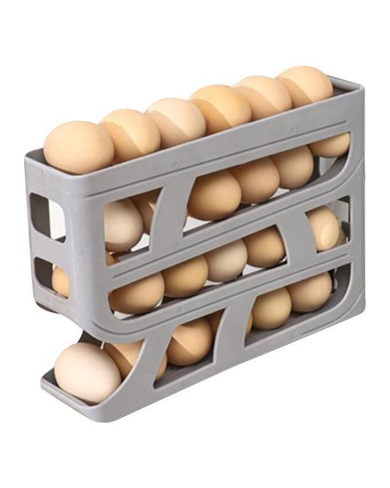 Kühlschrank Seitentür Slide Ei Stoarge Rack Vier Ebenen Automatische Roll Tiefe Rillen Unterbringen 30 Ei