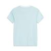 Li Ning Sports Lifestyle Series Solid Color Breathable Versatile Short Sleeve T-Shirt Women T-Shirt Light-Sky-Blue AHSV184-2