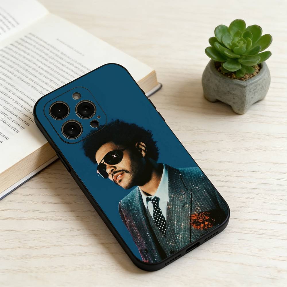 T-The Weeknd  Phone Case For iPhone 17,16,15,14,13,12,11 Plus,Pro Max,XS,Soft Silicone Black Cover