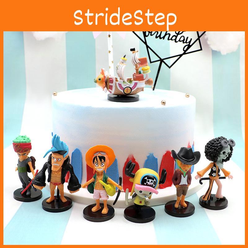 Zestaw 6 sztuk Figurki One Piece Monkey D Luffy Zoro Chopper Miniatury PVC Zabawki na prezent