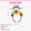 Fascia per Feste di Compleanno Scintillante Copricapo in Plastica per Ragazze Donne Accessori per Foto di Festival