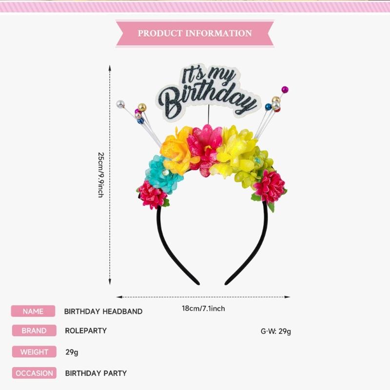 Fascia per Feste di Compleanno Scintillante Copricapo in Plastica per Ragazze Donne Accessori per Foto di Festival