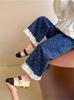 2026 Spring/Autumn Girls' Jeans: Stylish Straight-Leg Trousers for Toddlers & Kids
