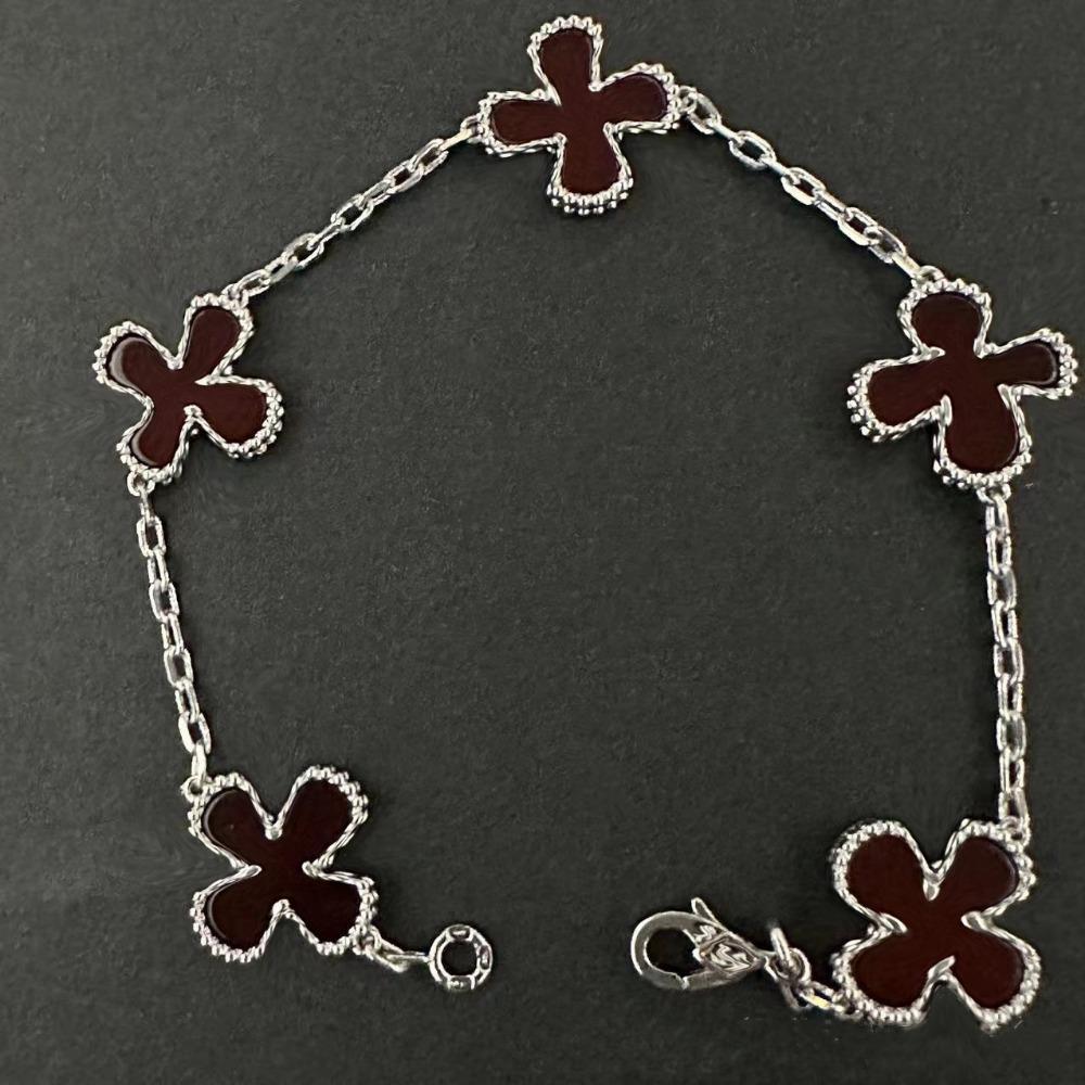 High Version Four-leaf Clover Bracelet Female Mother-of-pearl Agate Five-flower Ladies Bracelet