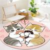 Mofusand Round Area Rug,Carpet Rug for Living Room Bedroom Sofa Playroom Decor,Non-slip Floor Mat