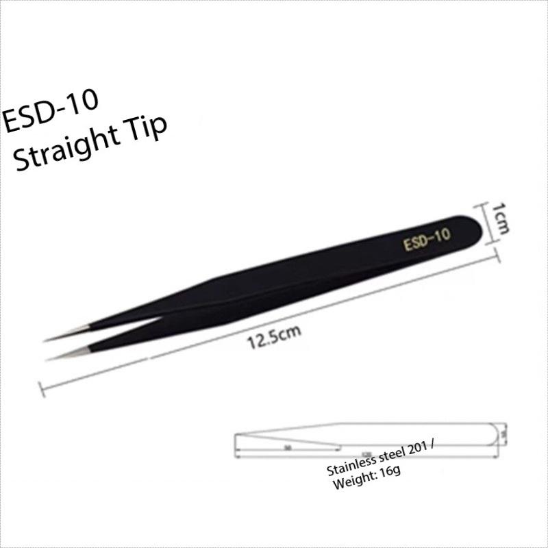 3pcs Set Stainless Steel Tweezers Eyebrow Manicure Tools for Paper Craft Weeding Nail Supplies