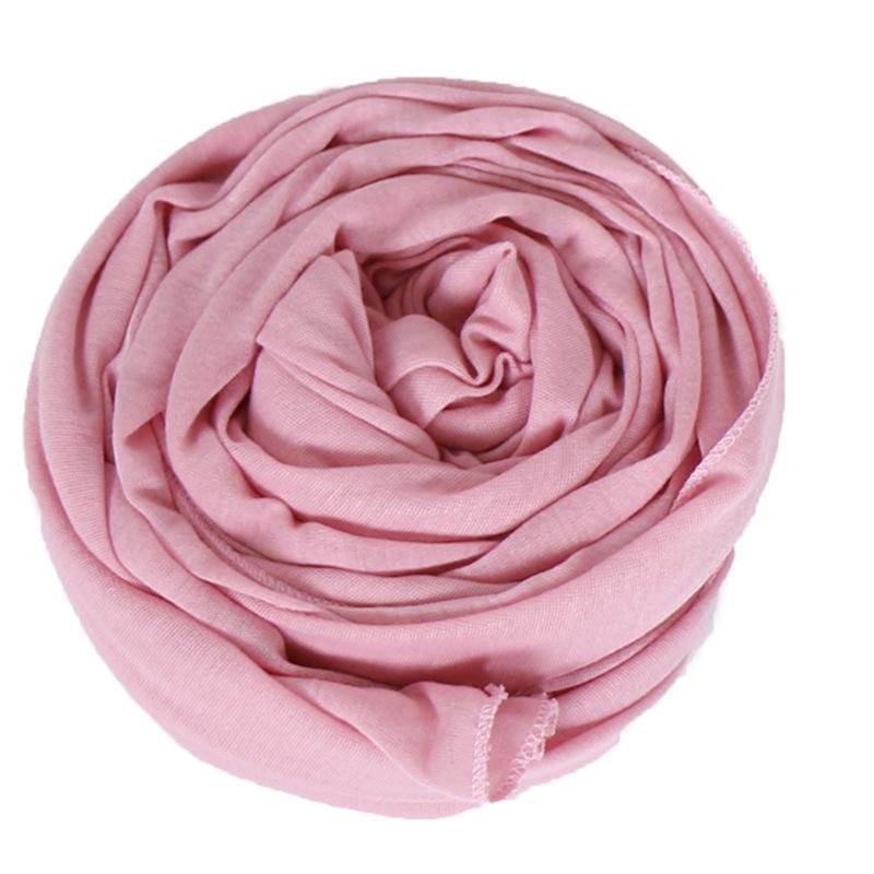 Solid Color Mercerized Cotton Women's Scarf - Spring/Summer, High-Quality, Elastic, Breathable, Indian-Style, Sweat-Wicking, BS82