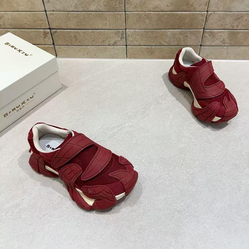 Women s shoes 2026 spring trend women s style ultra light dad shoes wide toe women s shoes spring and autumn new style 35 киноварь
