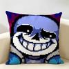 SSans Undertale Anime Cushion Cover Natural Linen Organic Fabric DoubleSided Printing Room Sofa Decor Pillow Case