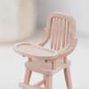 Dollhouse High Chair Wood Highchair Unfinished Miniature for Hobbyists,