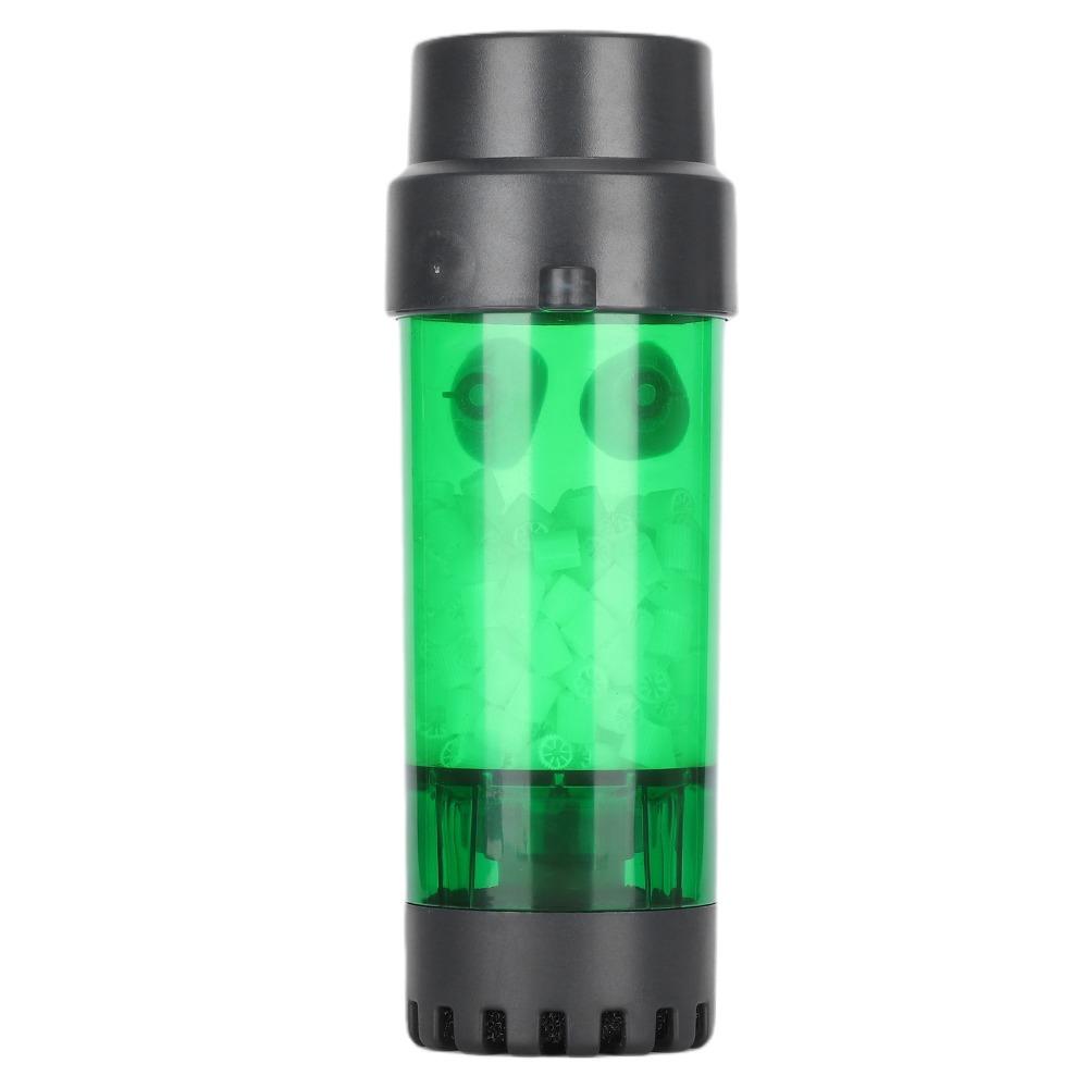 Plastic Fluidized Bed Filter Stable Installation Easy Cleaning Bubble Bio Media Filter With Suction Cup Green