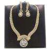 Exquisite Shiny Diamond Necklace Earrings Jewelry Set, Banquet Party Luxury Ladies Super Flash Jewelry Accessories