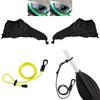 Waterproof Touring Spray Deck Sprayskirt with Complimentary Paddle Rod Leash