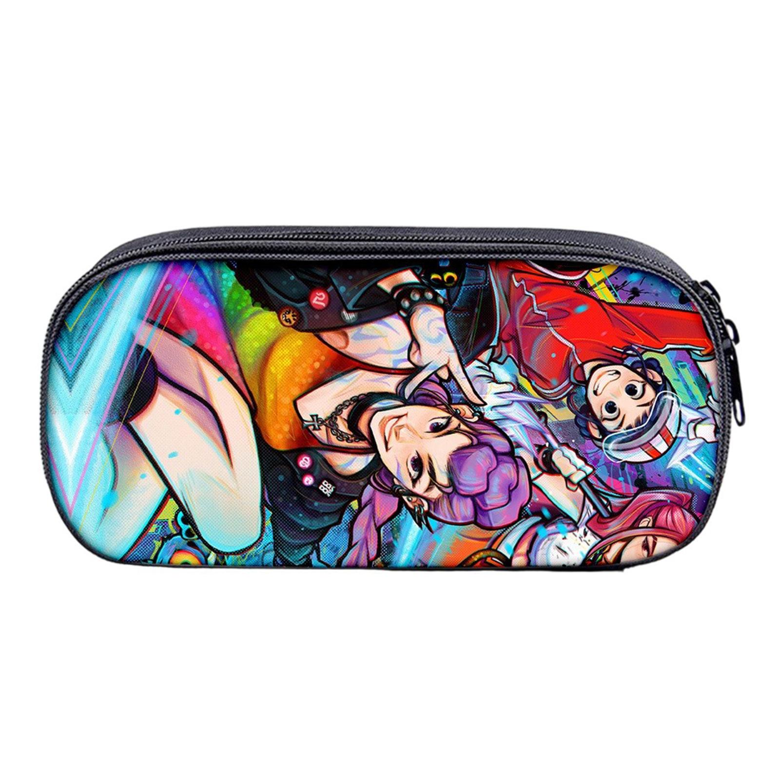 

Печатный пенал для канцелярских принадлежностей с принтом ведьм для девочек, для учеников начальной и средней школы One Size