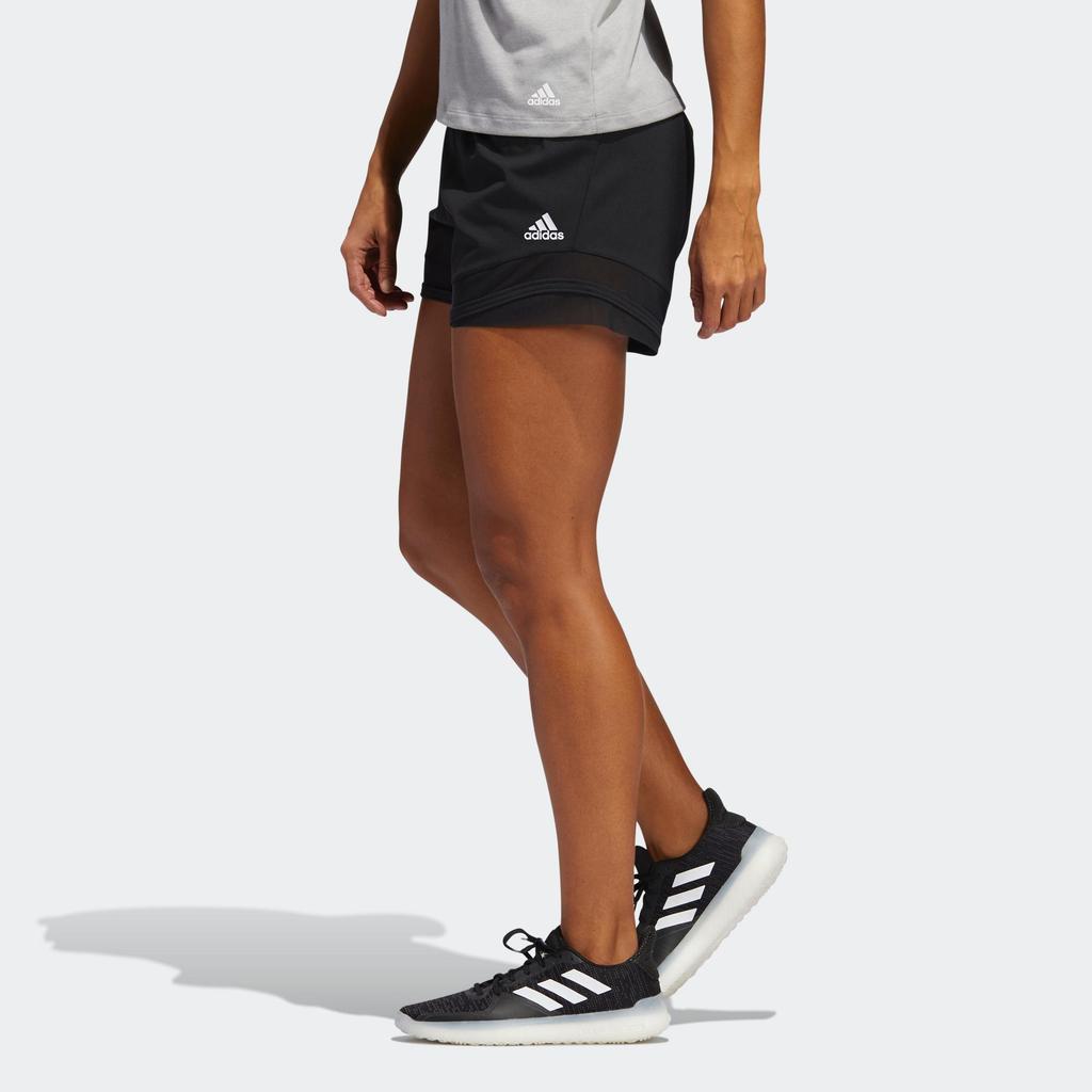 Adidas Solid Color Elastic Waist Sports Fitness Casual Shorts Women Shorts FT7008