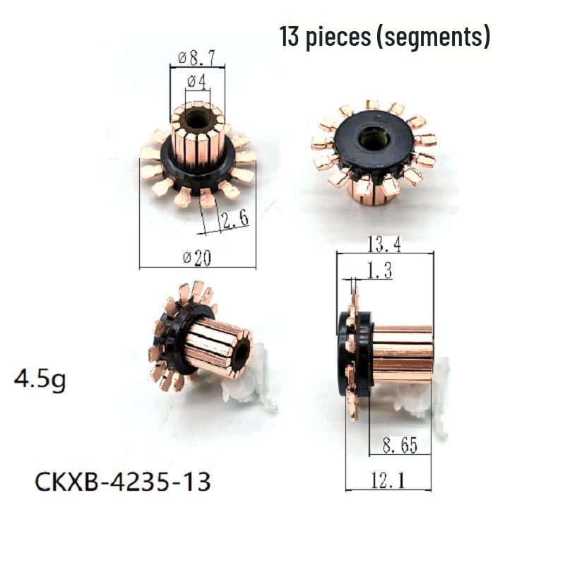 8.7*4*12.1(13.4)*13P Commutator for 35/36/40 Hollow Cup Motors