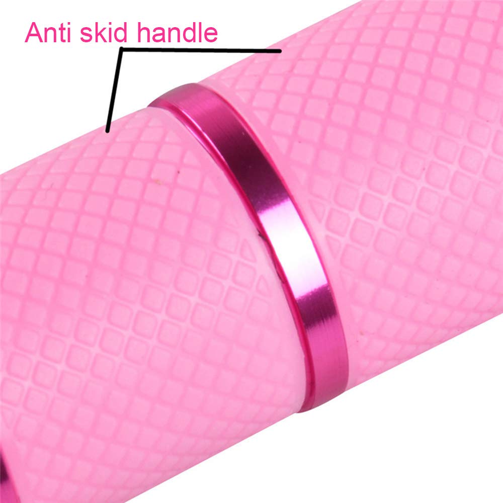 

Mini Flash Light for LED Gel Curing Lamp Light Handheld Nail Dryer Nail Flashlight 9 LEDs 395nm UV Flashlights Detector for Facial Mask (Pink)