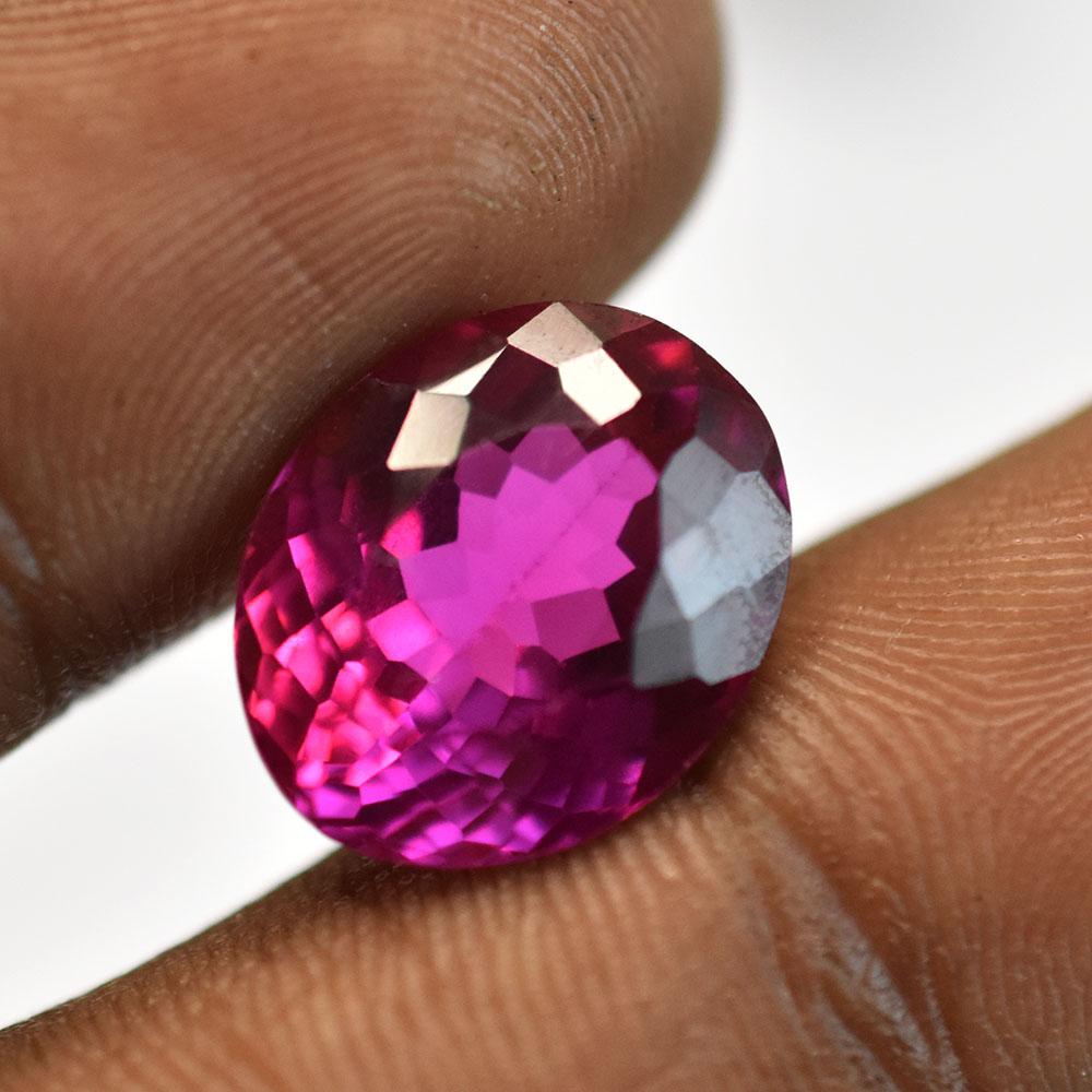 Natural 10.60 Ct Pink Tourmaline Certified Oval Cut Gemstone Best For Gift