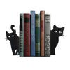 Metal Animal Bookends Black Cat/Reindeer/Dragon Book Ends for Home Office Bookshelf Desk Decor Cute Book Stopper Gifts for Women