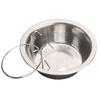 150ml Stainless Steel Hanging Dog Feeding Bowl Water Dish Feeder Pet Supplies