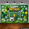 Football Theme Birthday Backdrop Banner,Suitable for Football-themed Birthday Parties.