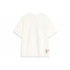 Camiseta de Moletom com Letra Estampada Li Ning Badfive Unissex Off-White AHST765-1