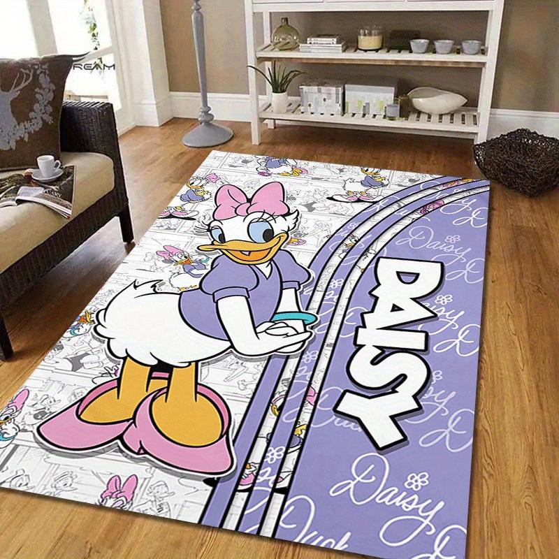 1pc Daisy-Duck Carpet Area Rug, Bedroom, and Playroom Durable, Stain-Resistant, and Easy To Clean, Living Room