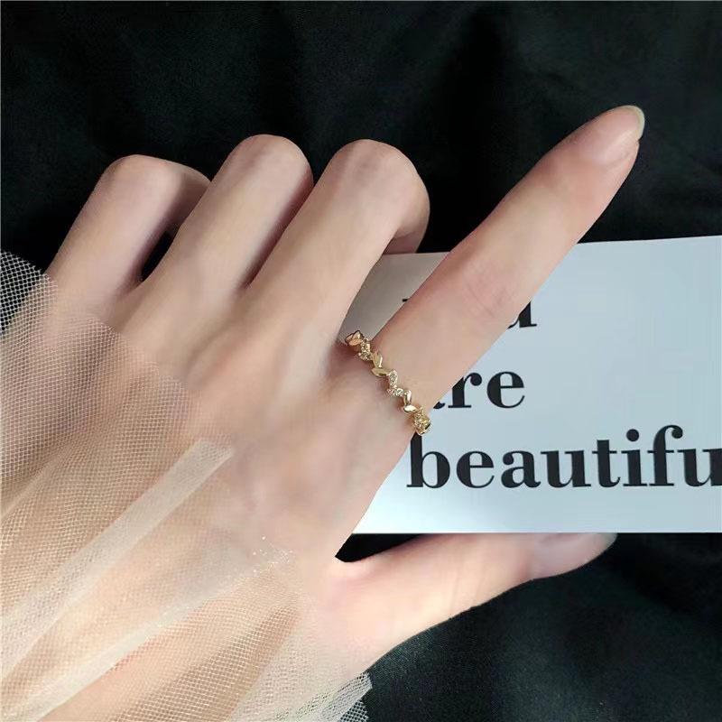 Adjustable Minimalist Wheat Ear Leaf Ring - Fashionable & Cool Index Finger Jewelry for Women Adjustable