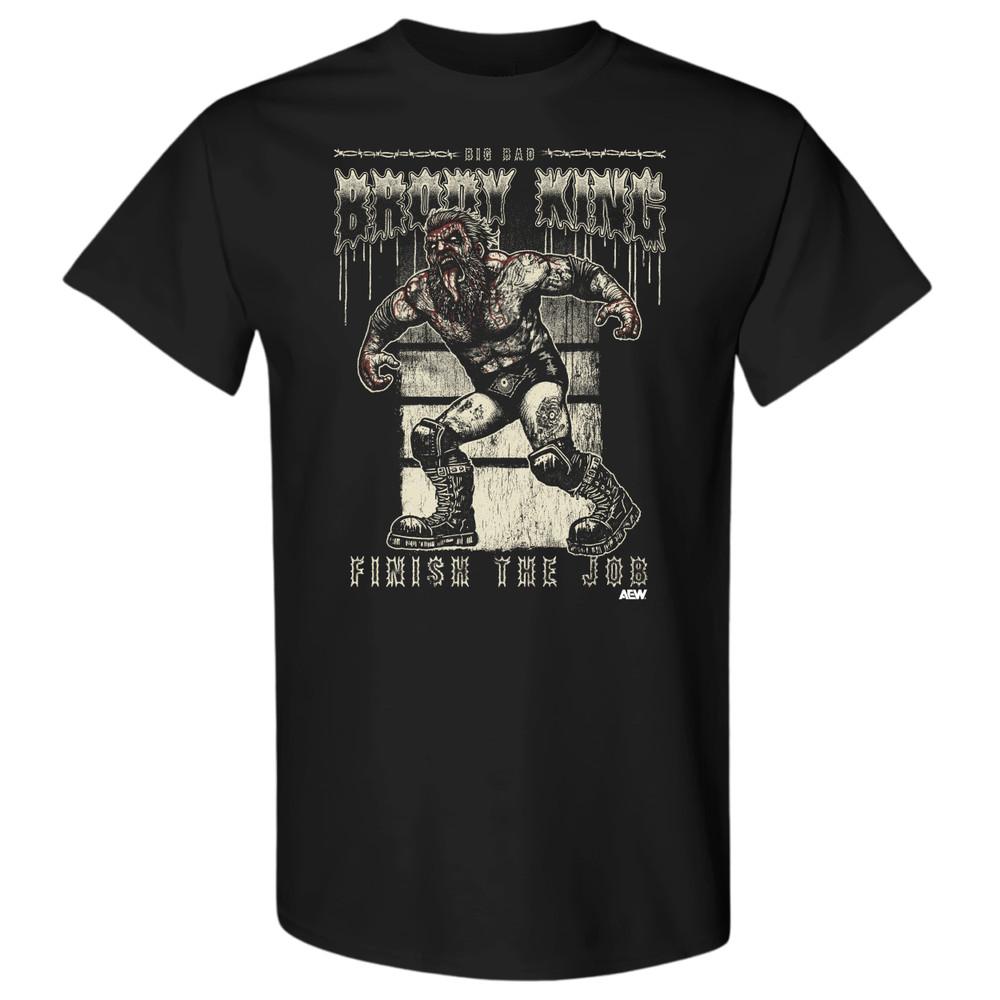 Brody King  Finish the Job AEW Official TShirt Unisex T-Shirt XXXL