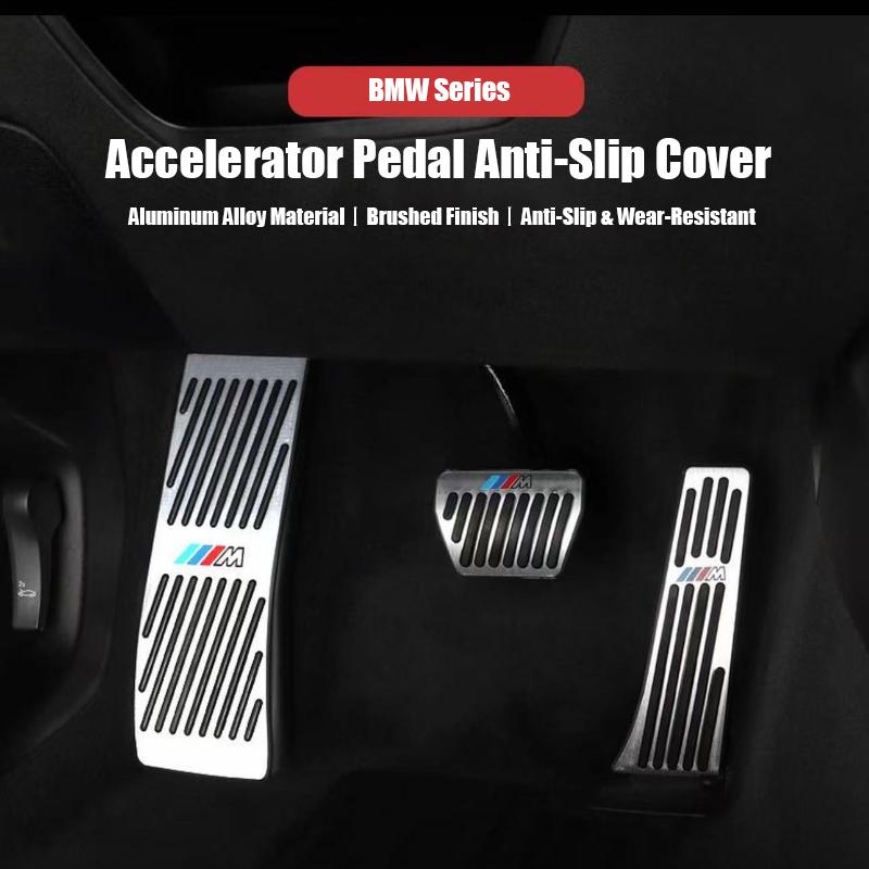 For BMW 1 2 3 4 5 6 7 Series X1 X3 X4 X5 X6 F20-F31 F34 F32 F33 F36 Accelerator Brake Pedals Footrest 3D Covers Car Sticker UF0