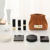 Corduroy Self-Closing Pouch Hair Tie Organizer Portable Snap Closure Pouch Storage Bag for Lipstick