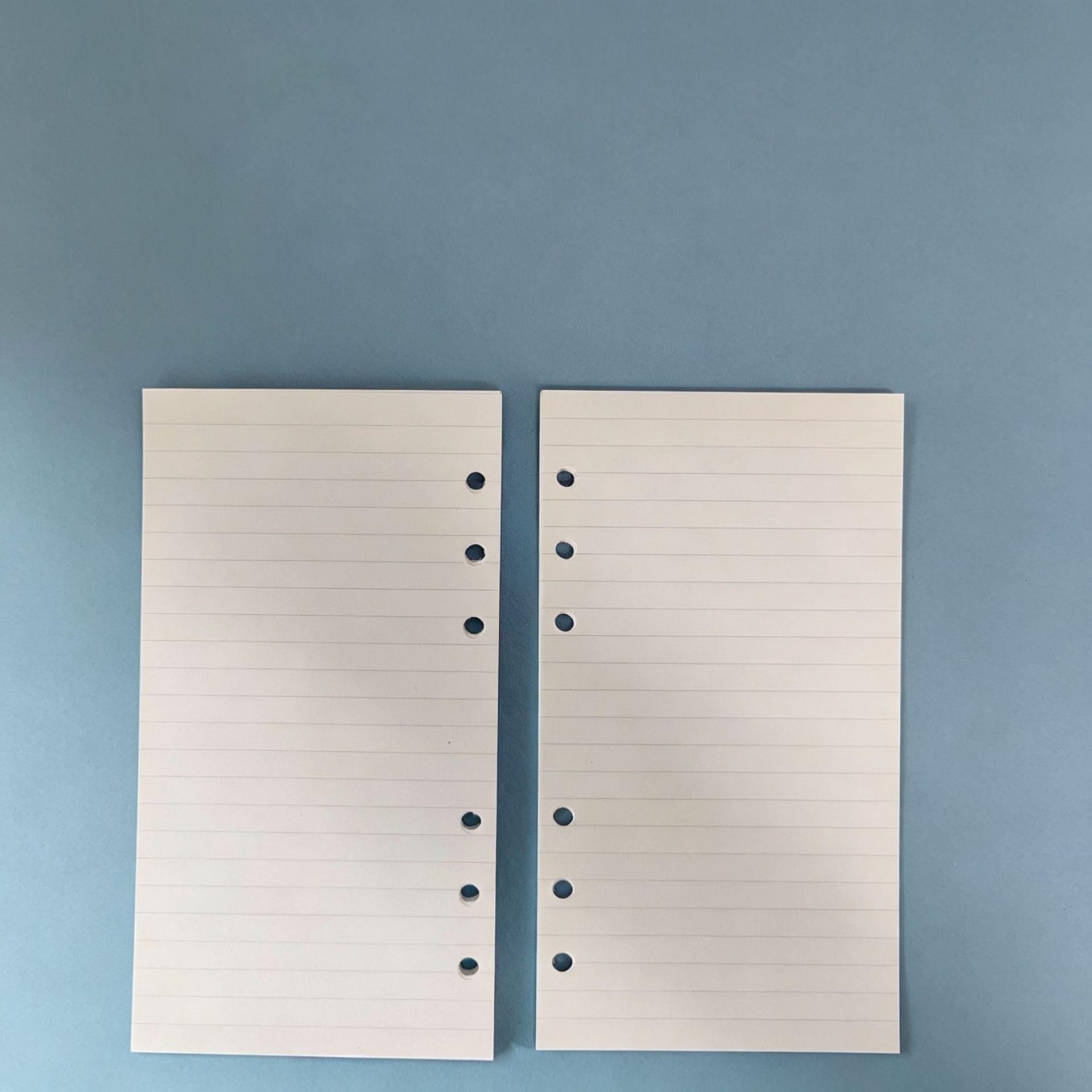 A5/A6 6-Hole Loose-Leaf Notebook Refill - Lined, Grid, and Monthly Planner Pages