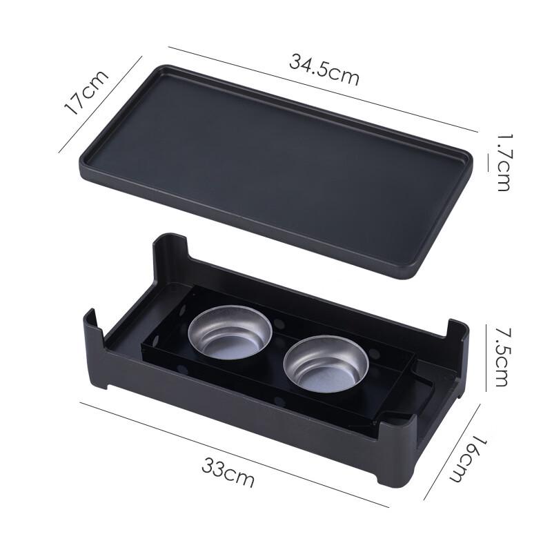 ZISIZ Portable Tabletop BBQ Grill with Warming Plate