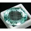 Carved Certified 42.40 Ct Natural Sea Blue Aquamarine Oval Cut Gemstone