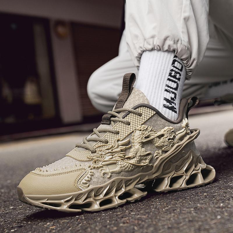 Herresko Joggesko Herre tenis Luksussko Herre casual Trainer Race Pustende mote loafers løpesko for menn