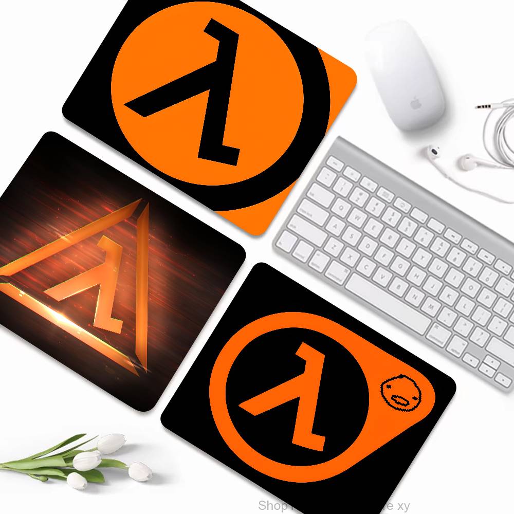 Game Half-Life Mousepad Small LockEdge Mouse Pad For Gamers Computer Desk Pad Rectangular Anti-slip Rubber