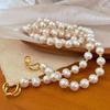 Retro Autumn And Winter Natural Freshwater Pearls Gypsy Stars, A Variety Of Wearing Methods, Sweater Chain, Necklace, Neck Chain, Atmosphere
