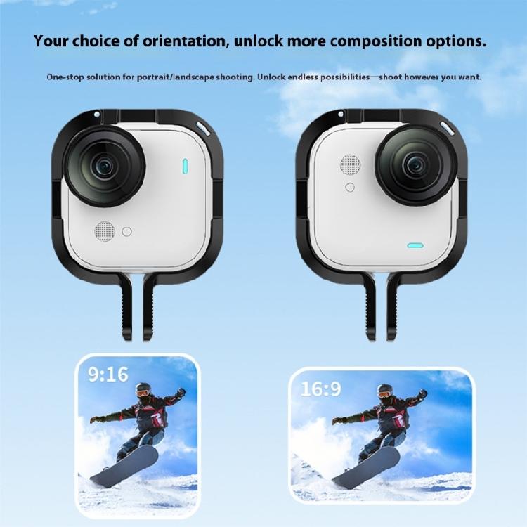 MultiFunctional Aluminum Camera Frame Supporting Vertical/Horizontal Conversion Accessory Integration For GOUltra Camera
