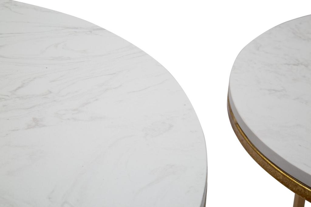 Table Simply Marble Couple Ø 52X63-42X53