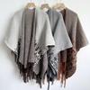 Bohemian Cloak Cape - Ethnic Style, Warm Autumn/Winter Shawl for Women