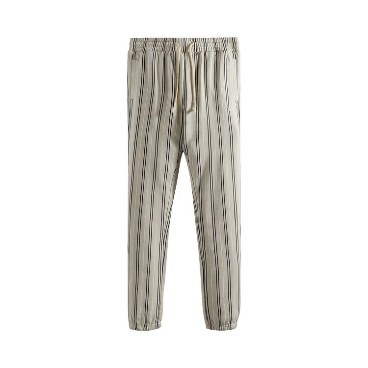 Kith Pinstripe Williams I Sweatpant Waffle Men Bottoms Cream KHM060085-102 M