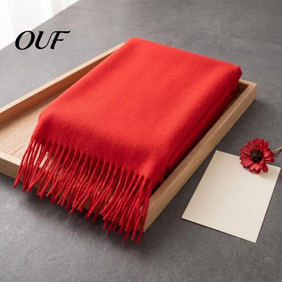 Cashmere Feel Warm Neck Scarf Classic Plaid for Women, Soft Cashmere-like Winter Shawl British Style Tartan with Tassels, Large Wrap Coats Sweaters