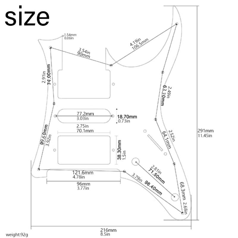 Electric Guitar Pickguard Back Plate Pickup Cover Scratchplate Assembly Metal Texture Guitar Faceplate for Guitar