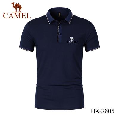 Nové jaro/léto 2024 Embroidered Polo Cool Silk Bavlna Pánské prodyšné top Rychleschnoucí polokošile Polokošile odvádějící vlhkost