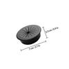 6Pcs Black Zinc Alloy Cable Hole Covers Desk Wire Grommets Organizers for Computer Office Desk Cable Management
