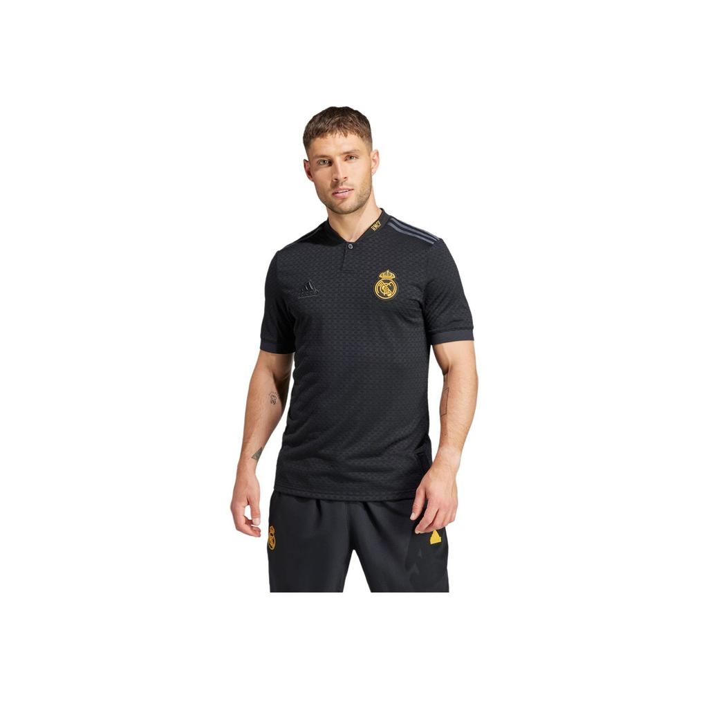 Adidas Originals Lfstlr Series Fw23 Real Madrid Casual Sport Short Sleeve Football Shirt Men Tops Black IT6471
