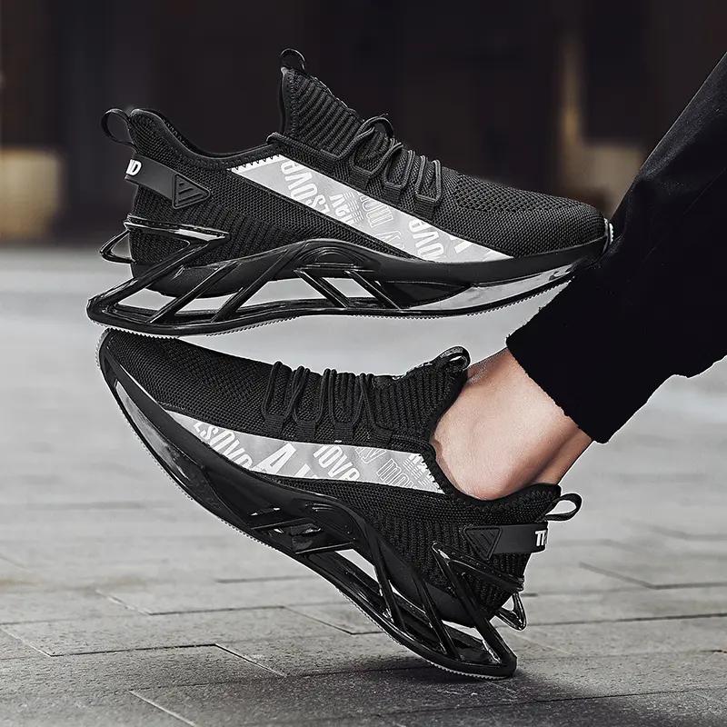 

Модная мужская обувь-лезвия, дышащая сетчатая повседневная спортивная обувь, трендовые уличные кроссовки, обувь для бега и джоггинга 39