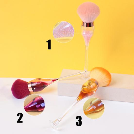 Concealer Brush Comfortable Exquisite Style Delicate Glass Makeup Brush for Girl