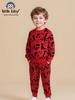 Dinosaur Print Kids Sweatshirt & Pants Set - European & American Style, Autumn/Winter 2025 Collection