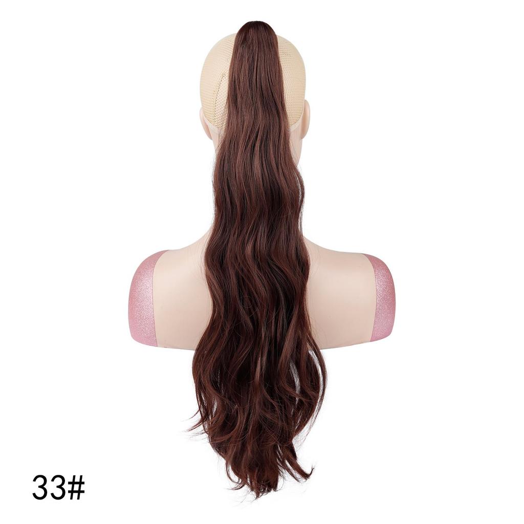 Long Water Wave Ponytail Claw Clip Hair Extensions Synthetic Wavy Ponytail Hairpiece for Women Daily Hairstyle